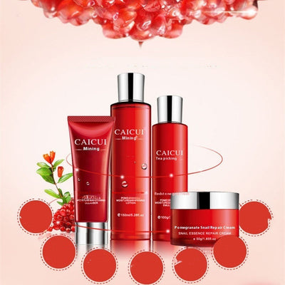 Pomegranate Set Moisturizing Cosmetics Skin Care Products CuddleNest Enterprise